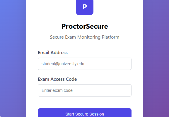 Secure Proctoring Web App - Image 1